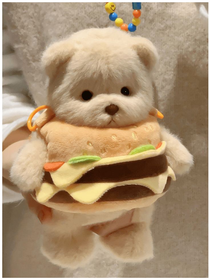 Gấu Teddy hình bánh Hambuger Babibo