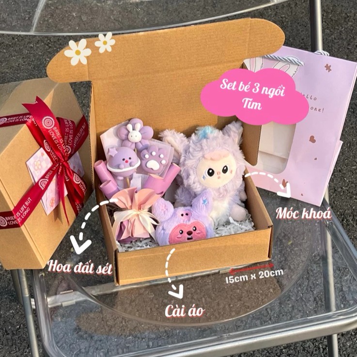 Set quà tặng Baby Three Babibo