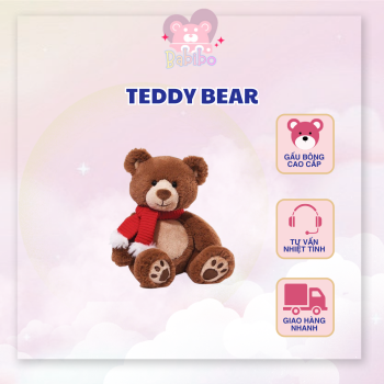Gấu Teddy Quàng Khăn Đỏ