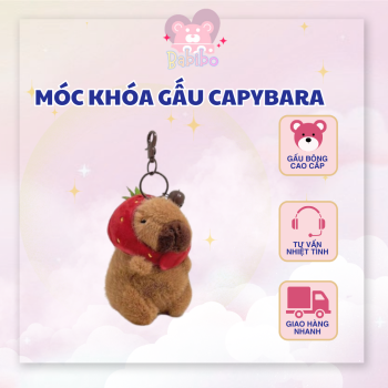 Móc khóa gấu bông Capybara