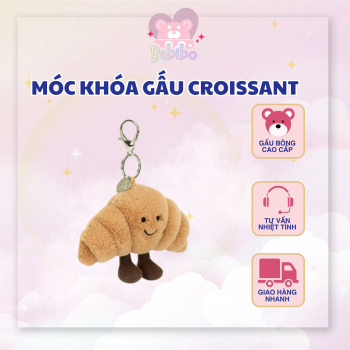 Móc Khóa Gấu Croissant Babibo