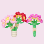 Bó Hoa Gấu Bông Mặt Cười Babibo